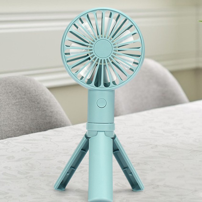 Quạt Mini Cần Tay Có Chân Đứng 3 Tốc Độ Gió Sạc Tích Điện Nhiều Lần | BigBuy360 - bigbuy360.vn