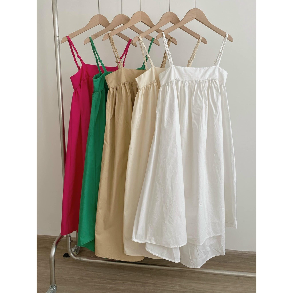 Đầm maxi 2 dây dáng dài cup ngực closet, váy 2 dây đi biển , mặc nhà bầu bí bon chen thoải mái.