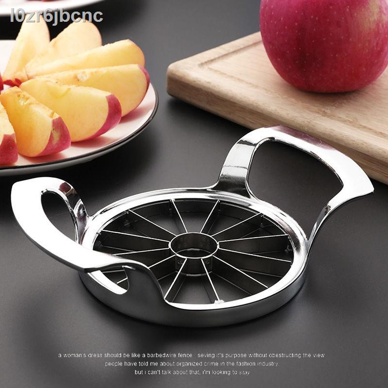 ♚ ❄ HOT- ❀Dụng cụ cắt táo bằng thép không gỉ, thiết bị trái cây lớn, gọt vỏ, rỗ, tách máy thái, chia