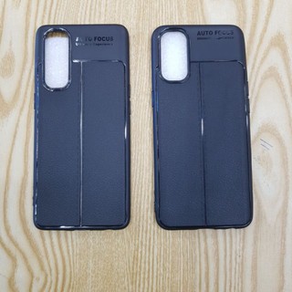 Ốp lưng oppo Reno 4 (4G), Reno 4 pro (4G) dẻo đen kiểu vân da