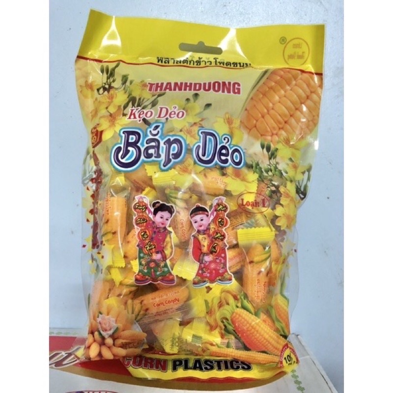 Kẹo bắp dẻo thanh dương gói 400g rất ngon.