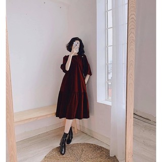 Đầm Nhung Đuôi Cá