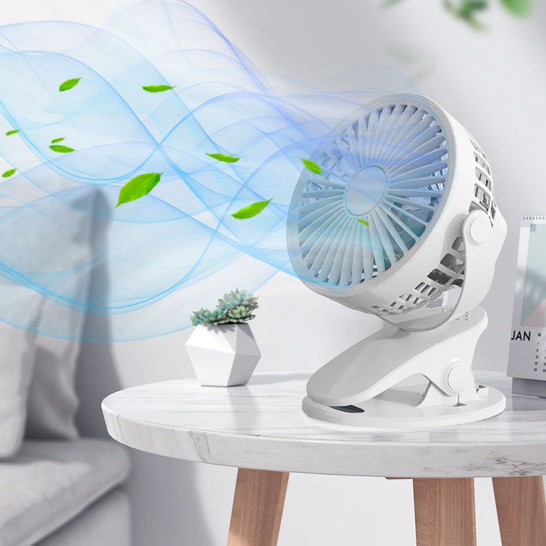 Quạt Mini | Quạt kẹp bàn Tích Điện Pin 10000 mAh Dung Lượng Lớn, Pin Khủng MỚI NHẤT 2023