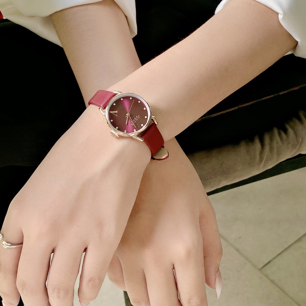Đồng hồ nữ Julius JA-1307 dây da | Julius Official