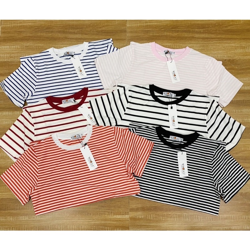 ÁO THUN SỌC TAY NGẮN