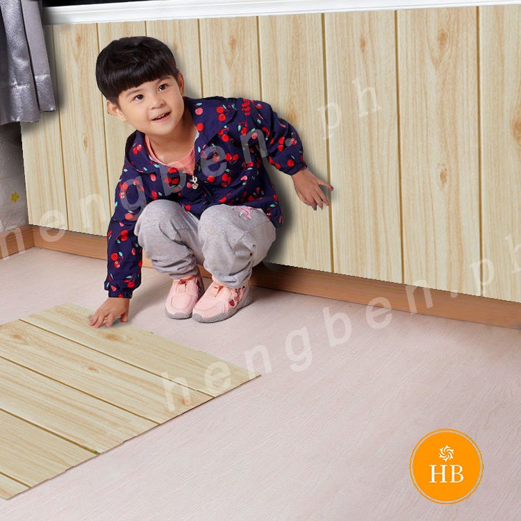 Giấy Dán Tường Wood Grain 3D, Giấy Dán Tường Xốp PE Và Dán Dày 4Mm, Đề-can Gạch Dán Tường 35Cm X 35Cm