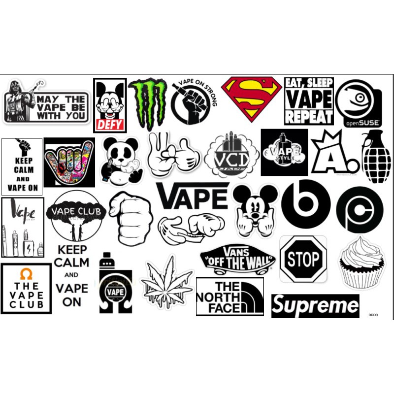 STICKER Dán Vali, xe, barber shop, Mũ bảo hiểm , macbook, đàn, tường... Nhập mã VANG3SP để giảm 15k khi mua từ 3 set