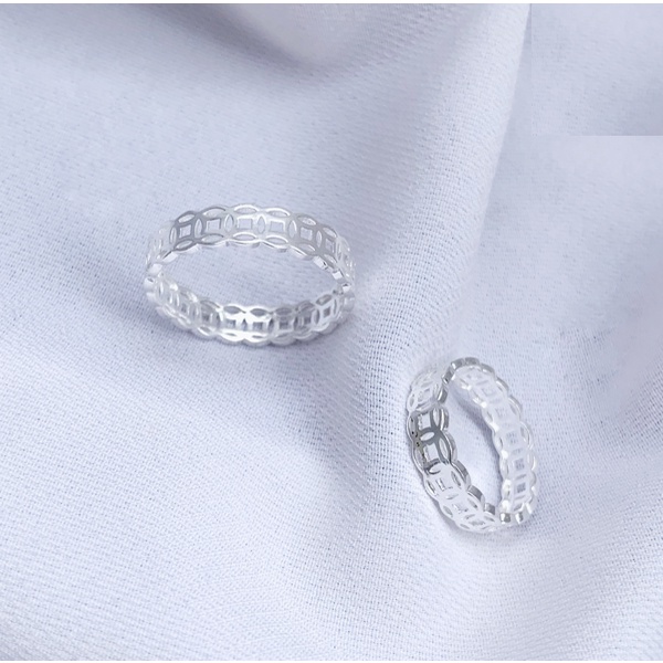Nhẫn bạc nữ, nhẫn nữ bạc ta ss925 đính đá chuẩn xịn, cam kết sáng đẹp không xỉn màu - Mã TSJ13