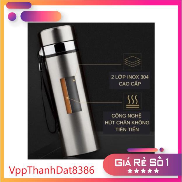 (Sale)  Bình inox giữ nhiệt cao cấp 1000ml (1lít)