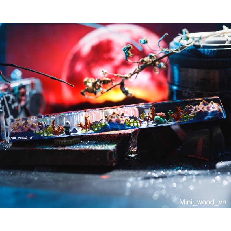 Nút Space bar Halloween Pokemon.Keycap resin Space Halloween Pokemon.Keycap artisan