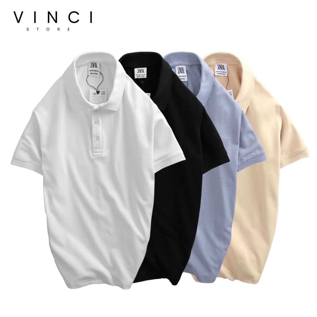 Áo Polo Nam Trơn ZR Áo Phông Có Cổ Cotton cá sấu Cao Cấp dày dặn co dãn | BigBuy360 - bigbuy360.vn
