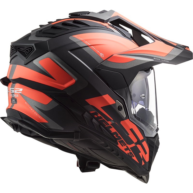 Fullface LS2 MX701 EXPLORER F (Sợi Thủy Tinh) Dual Sport - (Tặng Khăn Trùm SWAT)