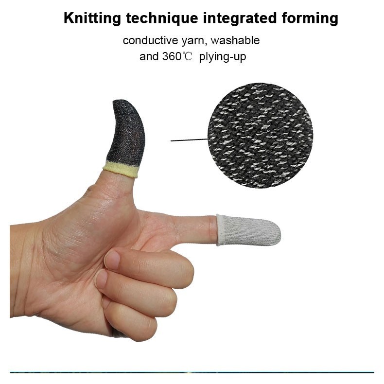 Bộ bao 2 ngón tay chuyên dùng chơi game mobile chống mồ hôi tay bằng sợi carbon | BigBuy360 - bigbuy360.vn