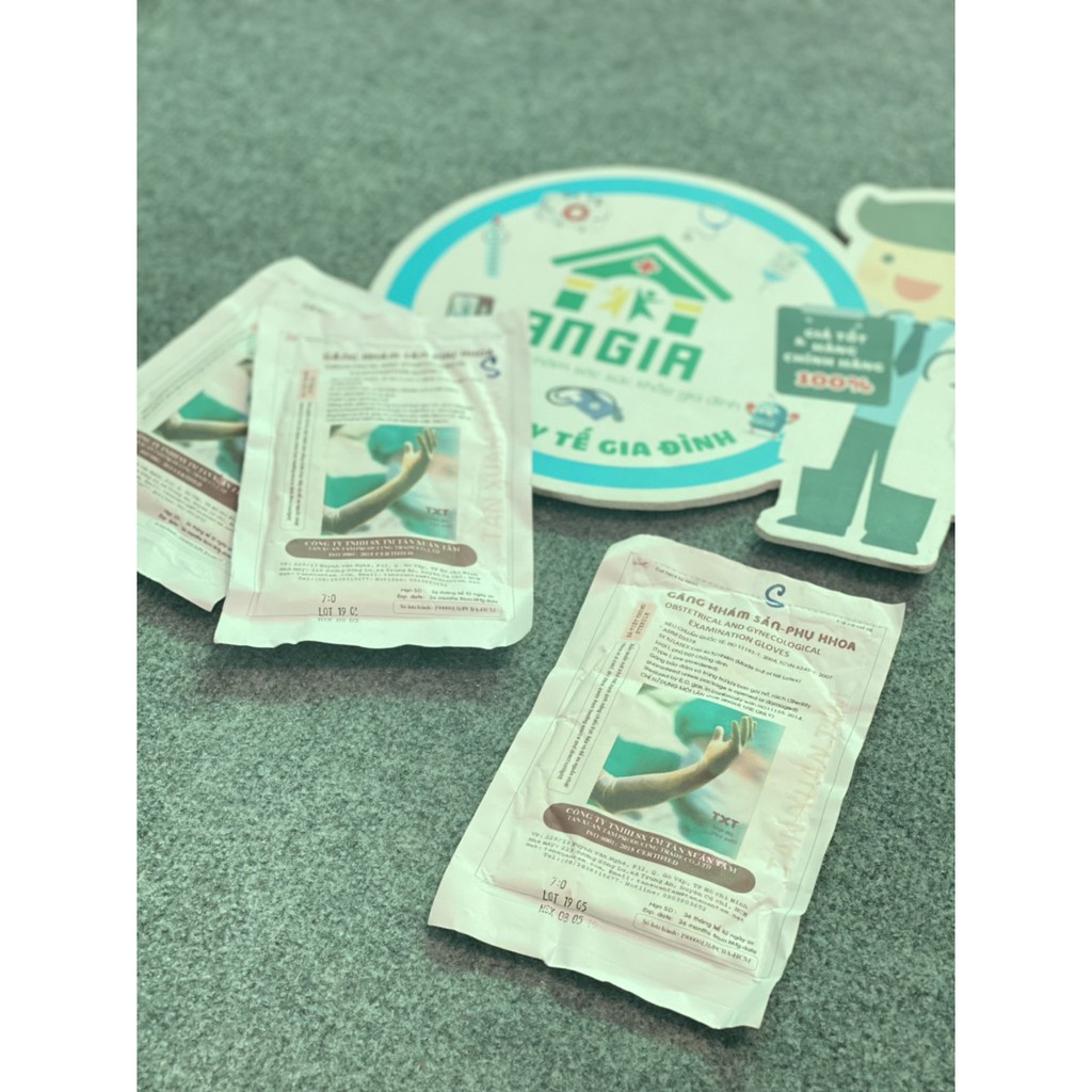 GĂNG TAY SẢN KHOA TIỆT TRÙNG Size 7.0 / Size 7.5