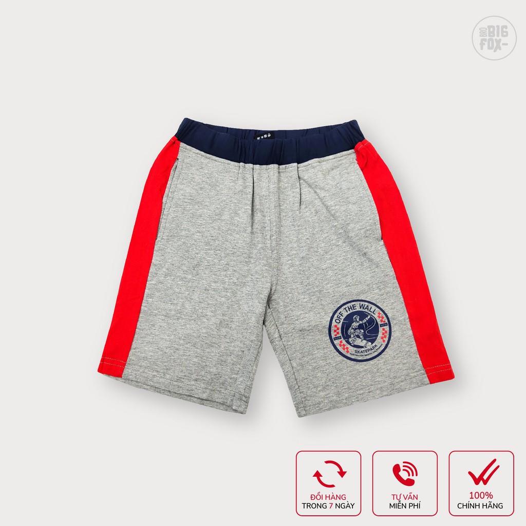 Quần Bé Trai Bigfox Quần Đùi Cho Bé Tới Size Đại Chất Cotton Mùa Hè 3-11