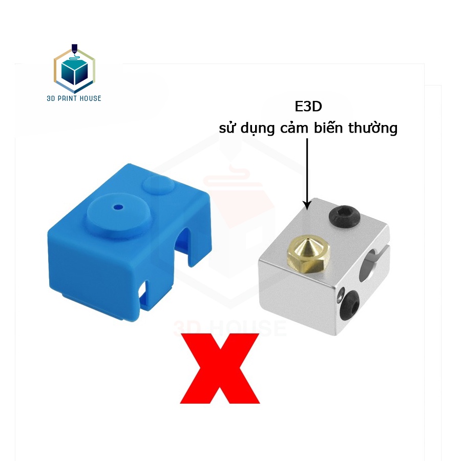 Bọc Silicon Cách Nhiệt Cho Đầu E3D PT100 Máy In 3D