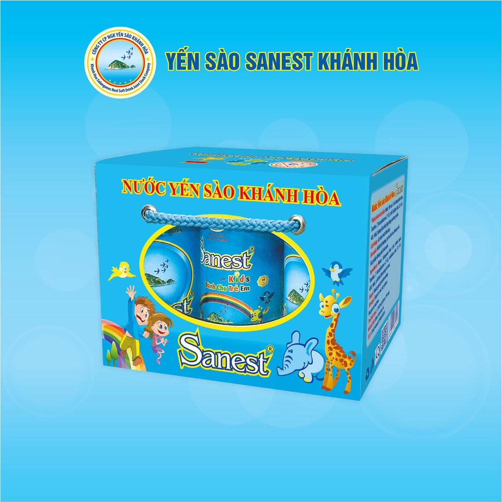 Nước Yến sào Khánh Hòa Sanest dành cho trẻ em đóng lon - 0162