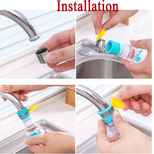 Đầu Lọc Carbon Hoạt Tính Gắn Vòi Nước Nhà Bếp Tiện Dụng