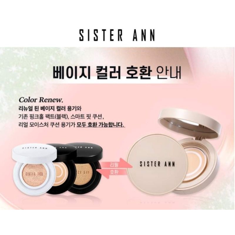 Kem nền SISTER ANN Pinkhole Jelly Cover Pact SPF50 + PA +++ 11g