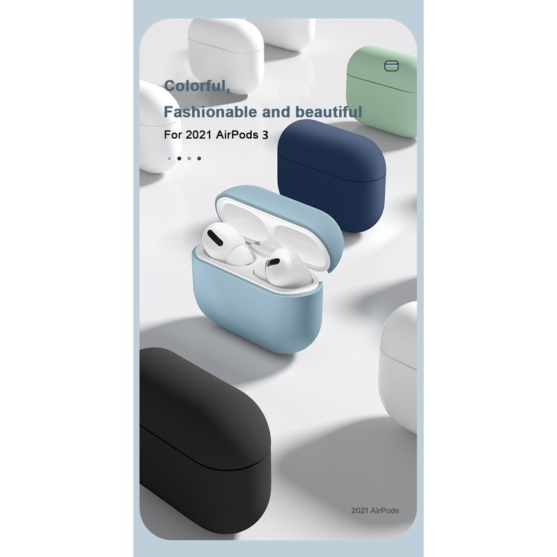 Vỏ bảo vệ chống va đập hộp đựng tai nghe không dây bluetooth thích hợp cho airpods 2/3/1/Pro