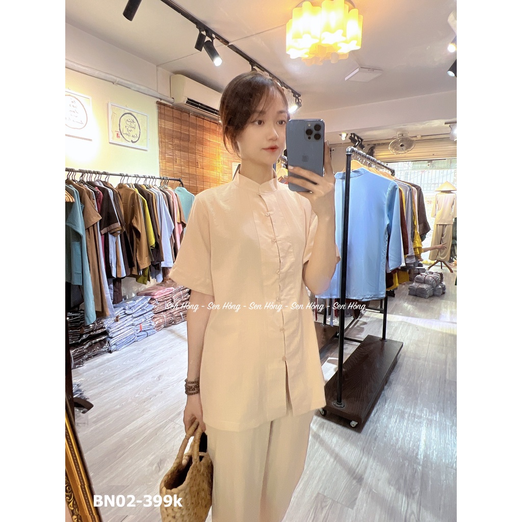 ĐỒ BỘ NAM ĐŨI NHẬT - Bộ Phật tử cư sĩ nam mặc nhà đi lễ, thiền hành đều thoải mái # đồ bộ trung niên nam BN02