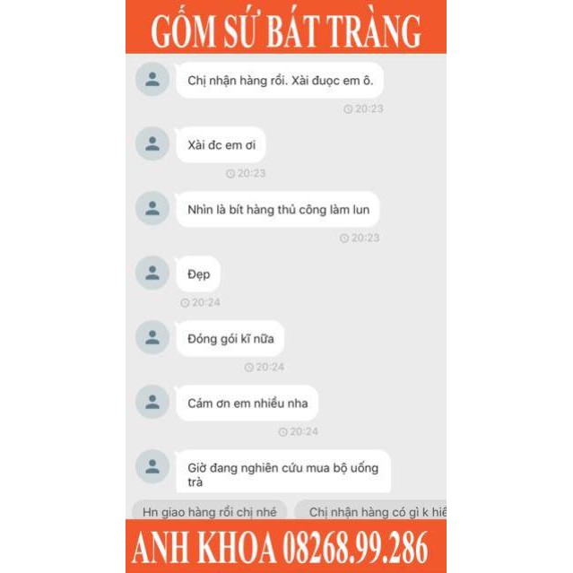 Bình sứ đựng nước Bát Tràng - Gốm sứ Bát Tràng Anh Khoa