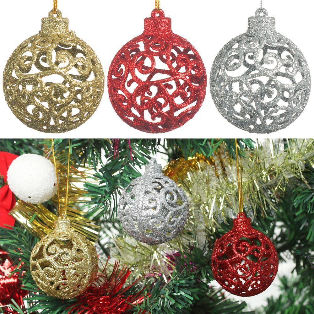 Set 6 Trái Châu Trang Trí Cây Thông Noel