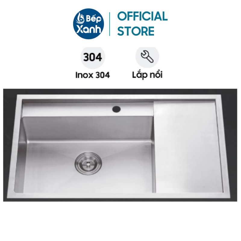 [FREESHIP HCM] Chậu Rửa Chén Vision Manual Sink Ecalite ESD-8650HS - Chất Liệu Inox 304