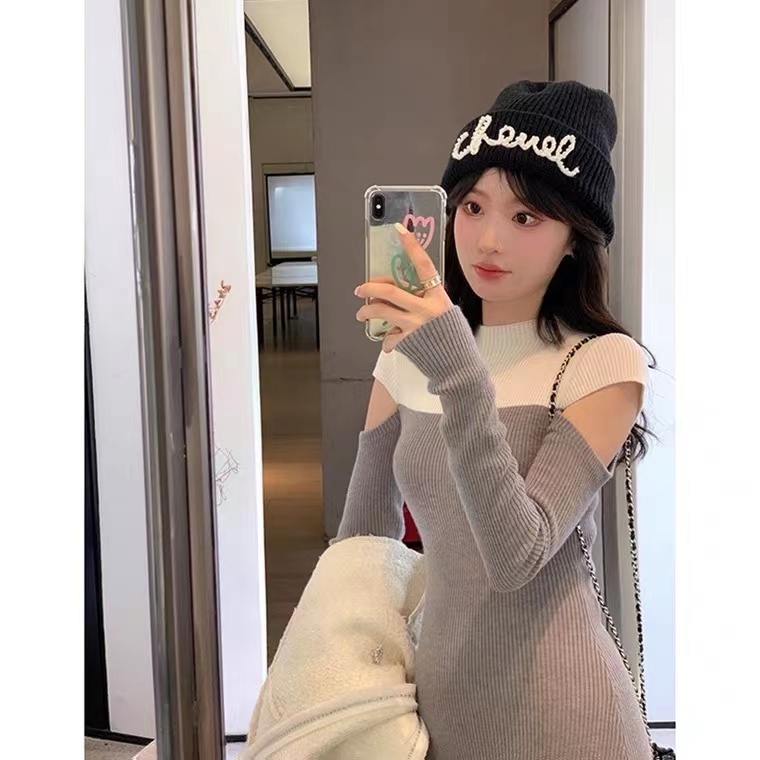 Đầm Dệt Kim Thiết Kế Mới Thời Trang Mùa Thu Theo Phong Cách Pháp Cho Nữ