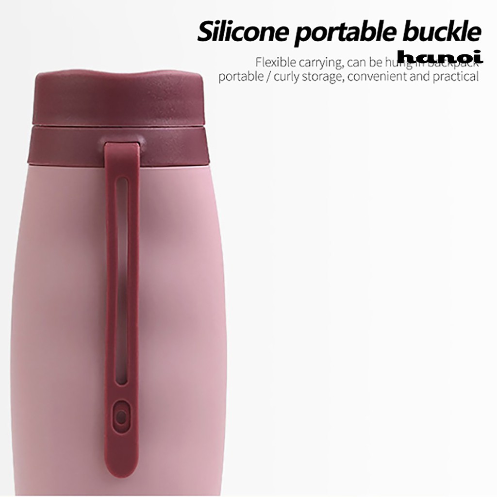 Bình nước silicon có thể gập lại nhỏ gọn bền bỉ khi đi dã ngoại