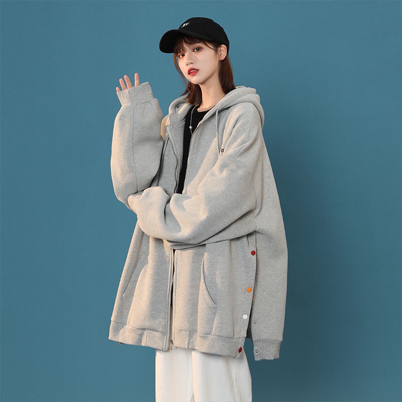 【Keroro】Áo khoác len có mũ trùm phong cách HÀn Quốc