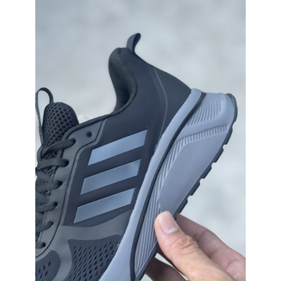 Giày thể thao sneaker alphabounce 2022 siêu nhẹ trẻ trung đen đế đen