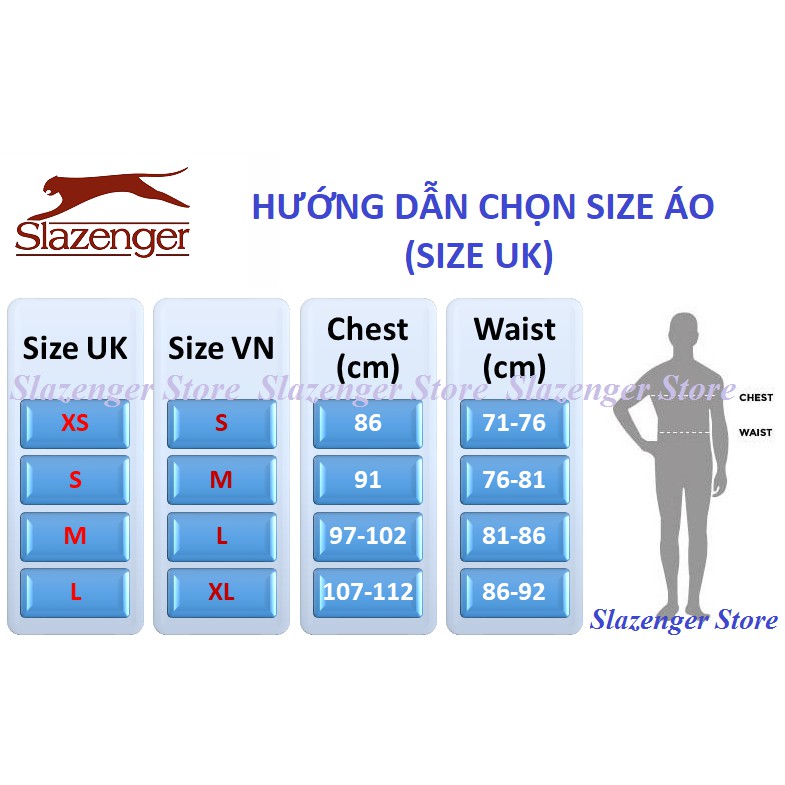 Áo thun ba lỗ nam Slazenger Muscle (màu Teal) - Hàng size UK