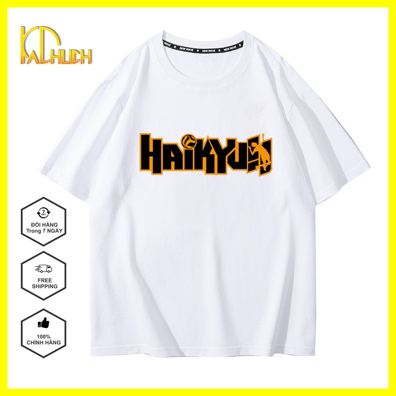 ÁO THUN NAM NỮ UNISEX TAY LỠ FORM RỘNG IN HAIKYUU SIÊU HOT
