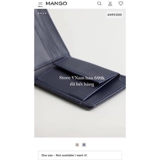 Ví Mango nam vợt sale