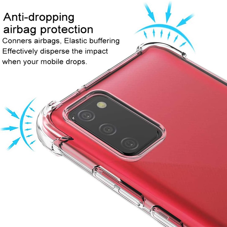 Ốp samsung a02s , a03s trong suốt chống sốc 4 cạnh , bảo vệ điện thoại tuyệt đối