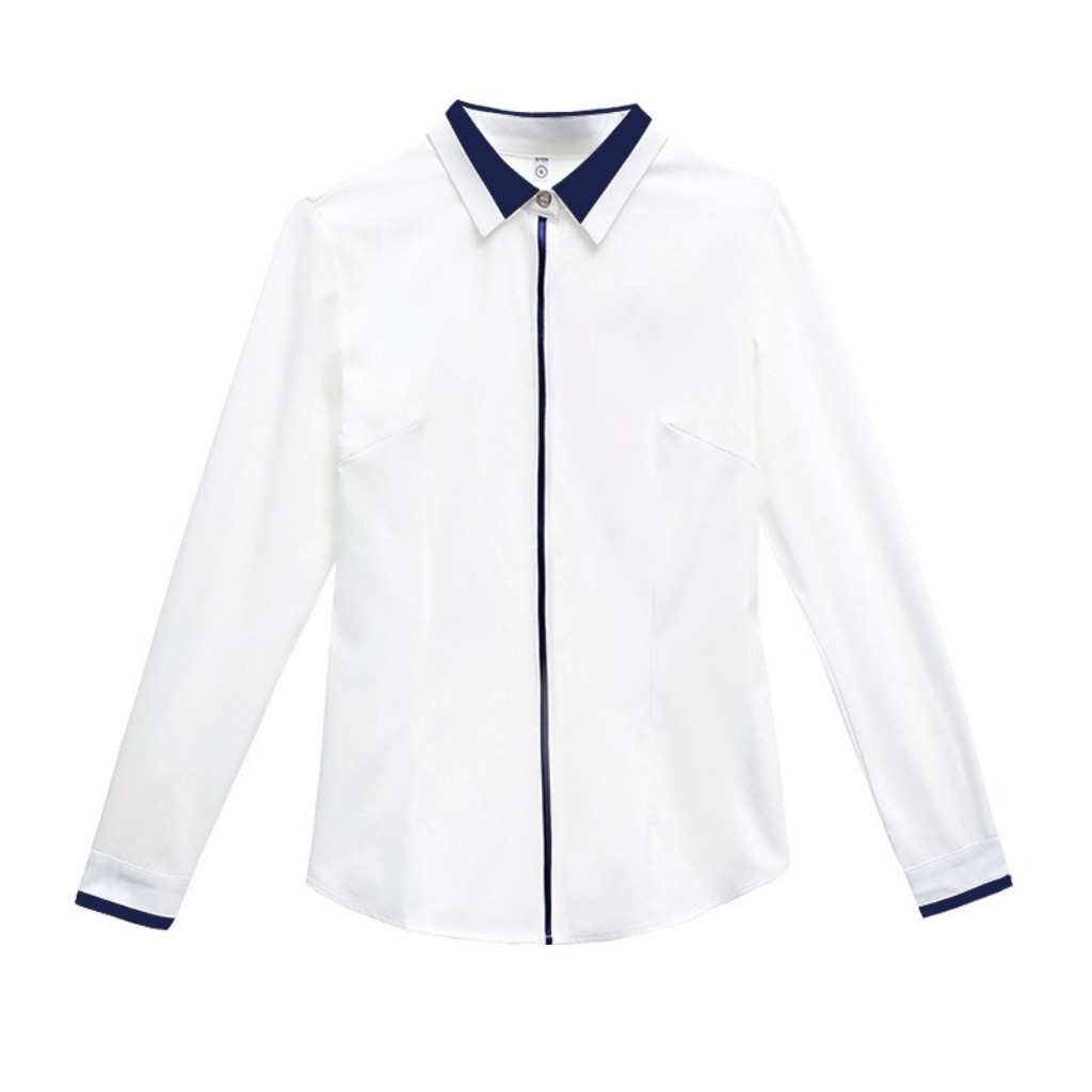 Áo Sơ Mi Nữ Dài Tay Viền Nẹp GM822 Thời Trang Nữ Cao Cấp Chất Vải Mềm Mịn, Không Nhăn, Không Xù