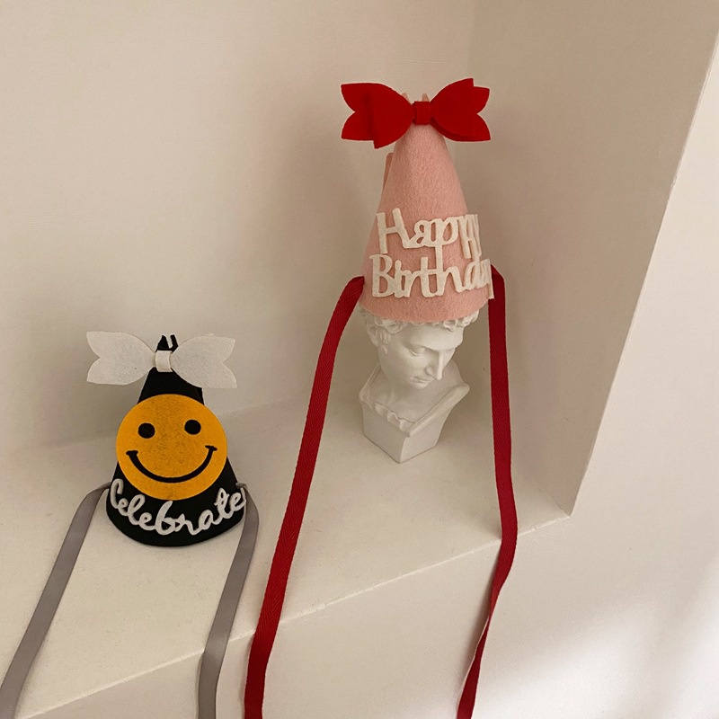 Mũ sinh nhật 3D dễ thương phong cách Hàn Quốc