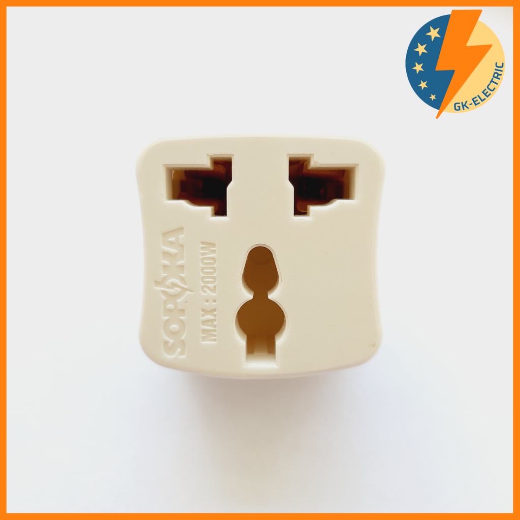 Phích cắm chuyển đổi SOPOKA 2 ra 3