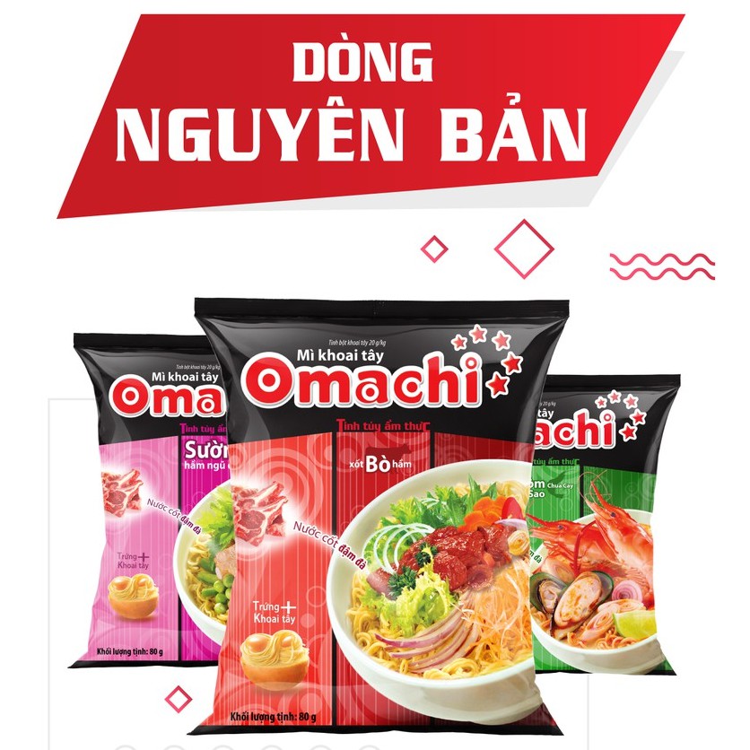 Mì khoai tây omachi 5 sao 78g/gói