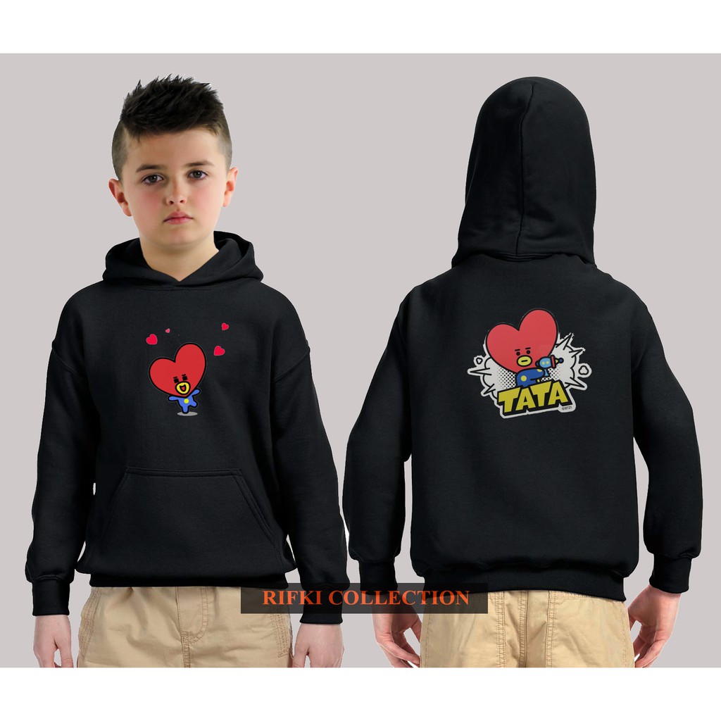 Áo Khoác Hoodie In Hình Bt21 Tata Bts V Kpop Cho Bé