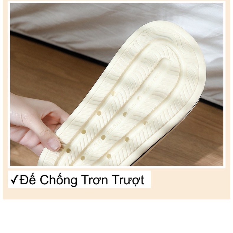 Dép Gấu Dạo Phố Nam Nữ 2 Màu Dễ Thương. Êm chân, Cực Nhẹ. Đế Chống Bám, Chống Trơn Trượt