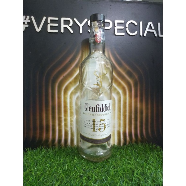 Vỏ chai rượu ngoại Glenfiddich 15