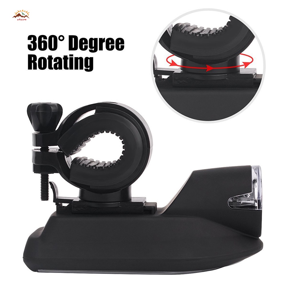 Đèn Pha Led Sạc Usb Năng Lượng Mặt Trời Chống Thấm Nước Có Thể Xoay 360 Độ Cho Xe Đạp