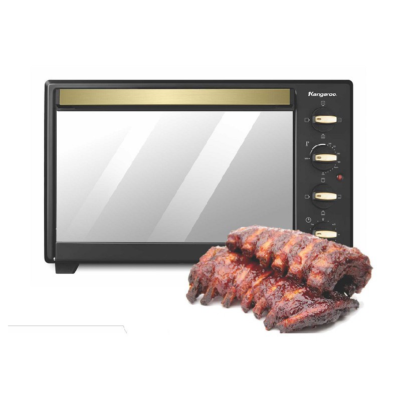Lò Nướng Thùng Kangaroo KG4802 48L, Kích thước 625x448x425mm, Màu Nâu Vàng