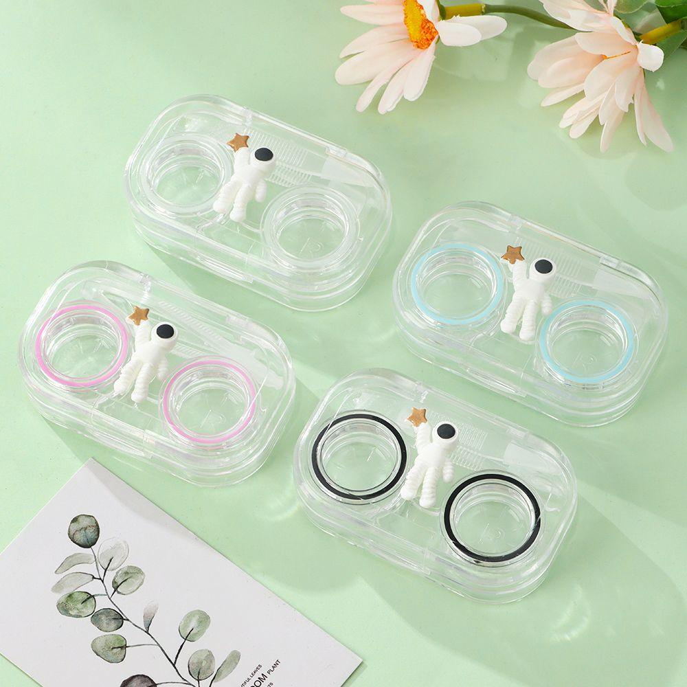 Hộp Đựng Kính Áp Tròng Mini Trong Suốt Không Cần Đóng Đinh Ốc Tiện Dụng