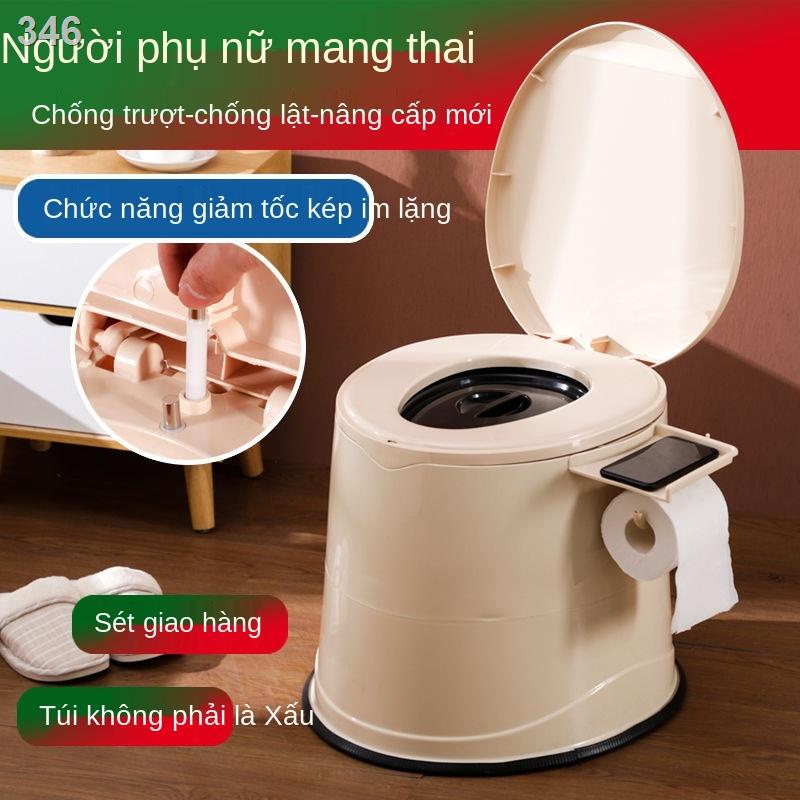 【HOT】Phụ nữ có thai nhà vệ sinh người già ngồi xổm di động ghế trong nhựa bồn cầu lớn tiểu