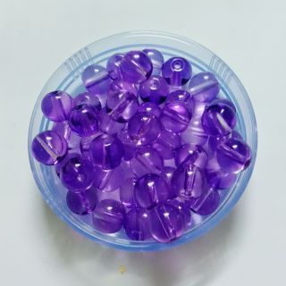 50gr hạt đá tím 8mm làm vòng tay