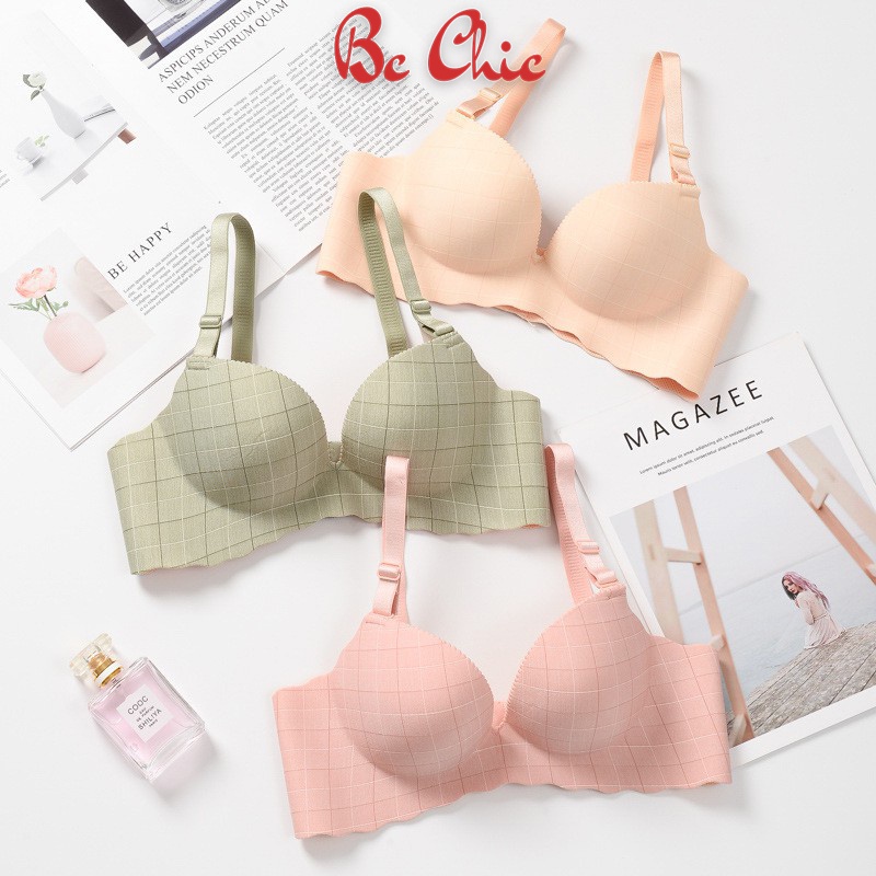 Áo Lót Nữ Nâng Ngực Đúc Su không gọng kẻ đệm nâng ngực quyến rũ mã A04 BC_CHIC LINGERIE