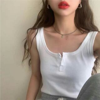 Áo Ba Lỗ Phối Nút Cực Xinh Cho Nữ